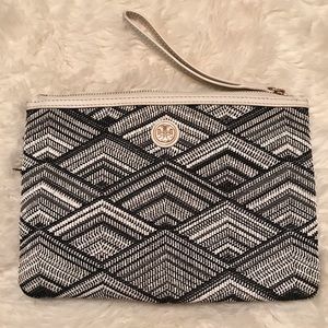 Tory Burch Woven Zip Clutch / Wristlet NWOT